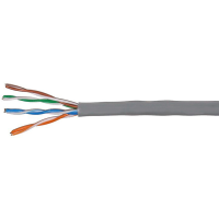 UTP cat 5E 4PR (0,50мм) CCA PVC 305м=1 бхт (Al-Cu) DCG  (54509)