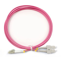 Патчкорд LC/UPC-SC/UPC ОМ4 50/125 0.5m Duplex