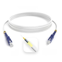Патчкорд SC/UPC-SC/UPC 10m G657A1, LSZH, 3mm Armored White